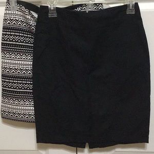 Ann Taylor Black Skirt 4 petite